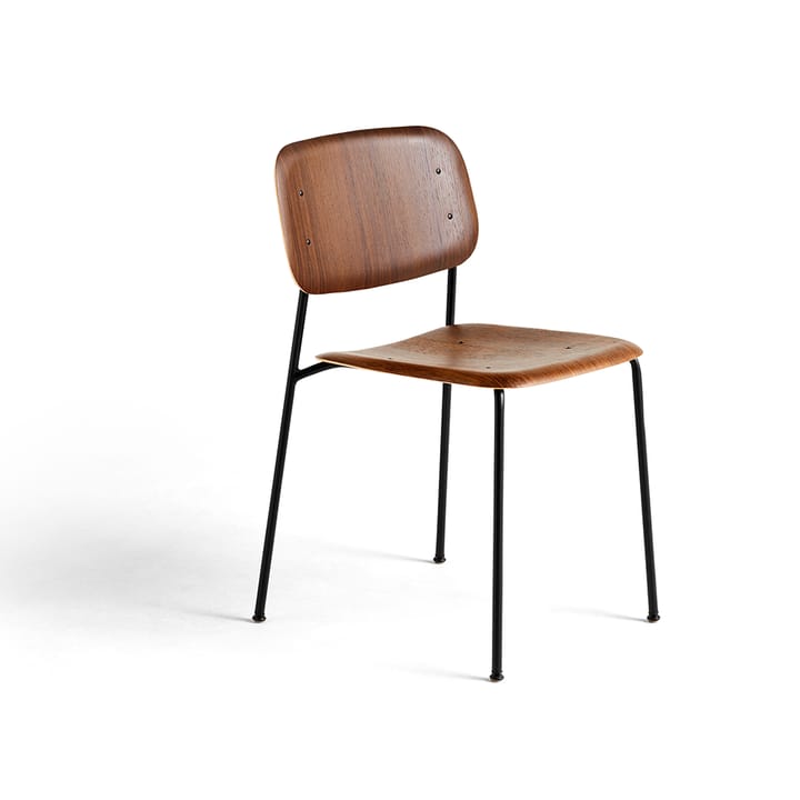 Soft Edge 40 stol - Smoked oak-svart stålstativ - HAY