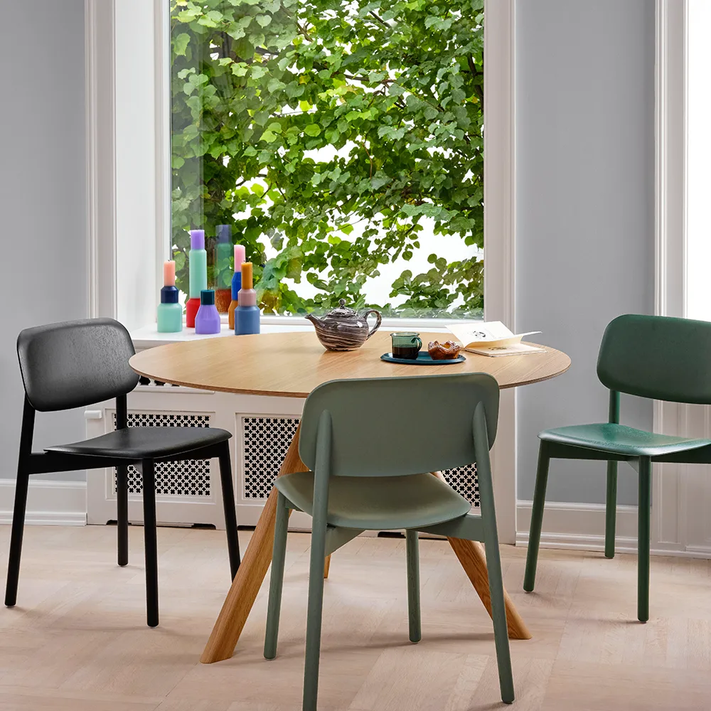 Soft Edge 60 stol, Dusty green-ekstativ HAY