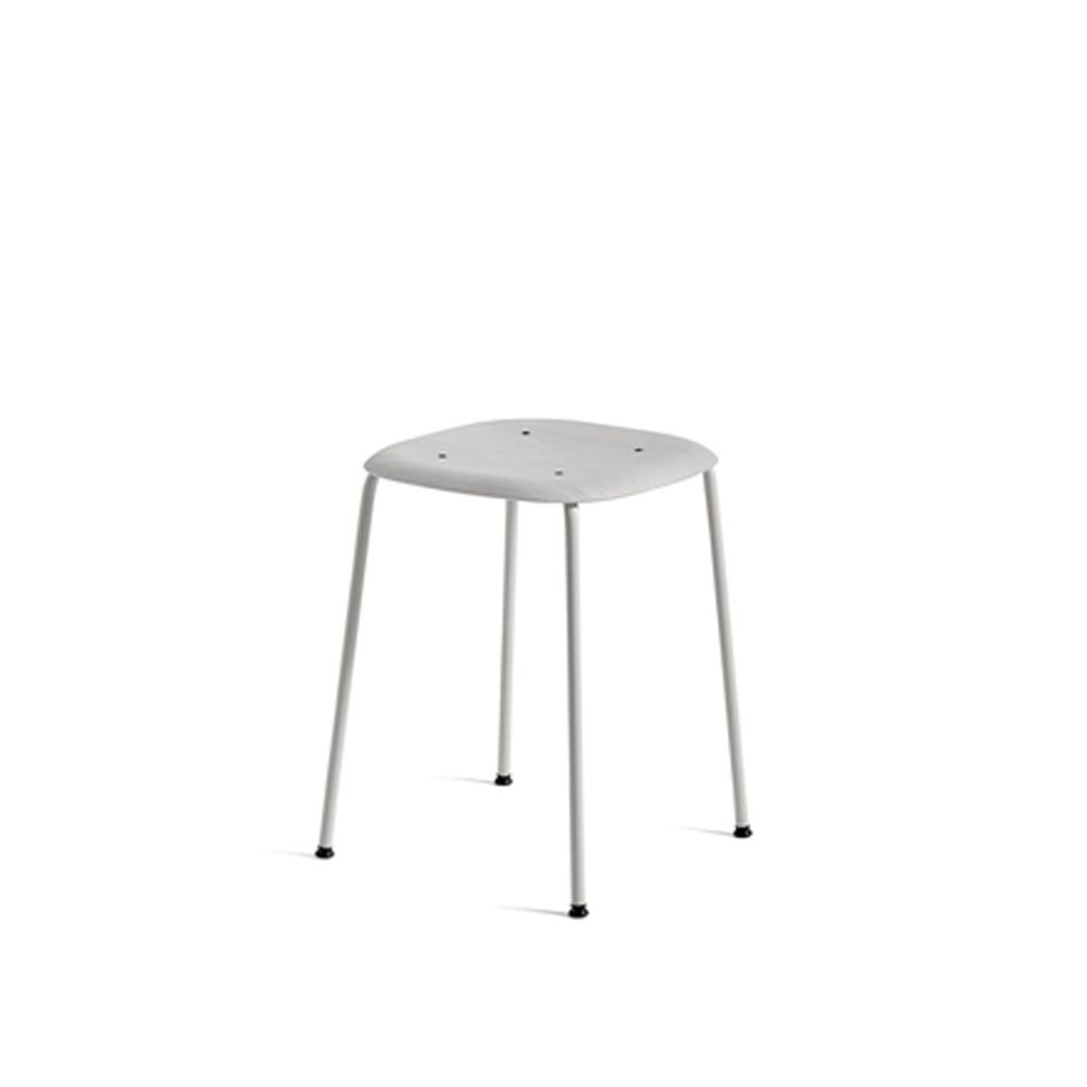 HAY Soft Edge 70 pall Soft grey-soft grey stålstativ