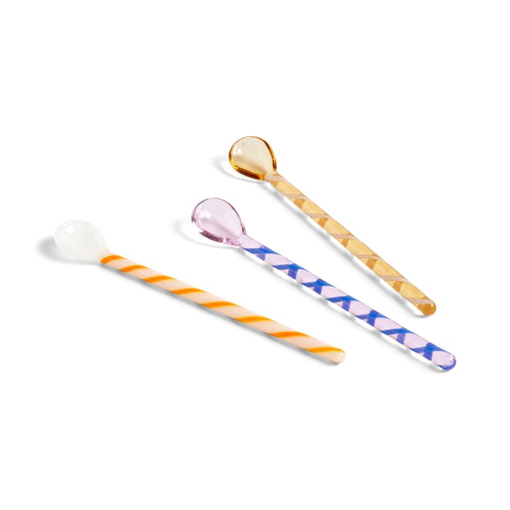 Spice glassked 3-pack, Amber-light pink-white HAY