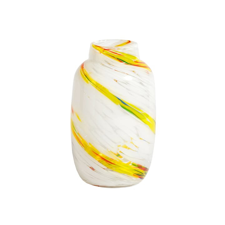 Splash Round vas M 23 cm - Lemon swirl - HAY