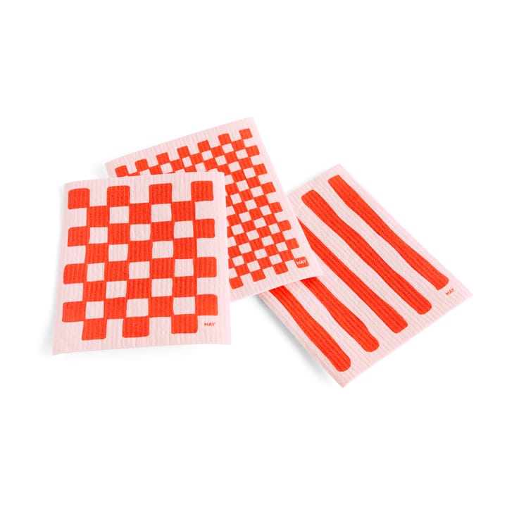 Sponge disktrasa 3-pack, Ljusrosa HAY