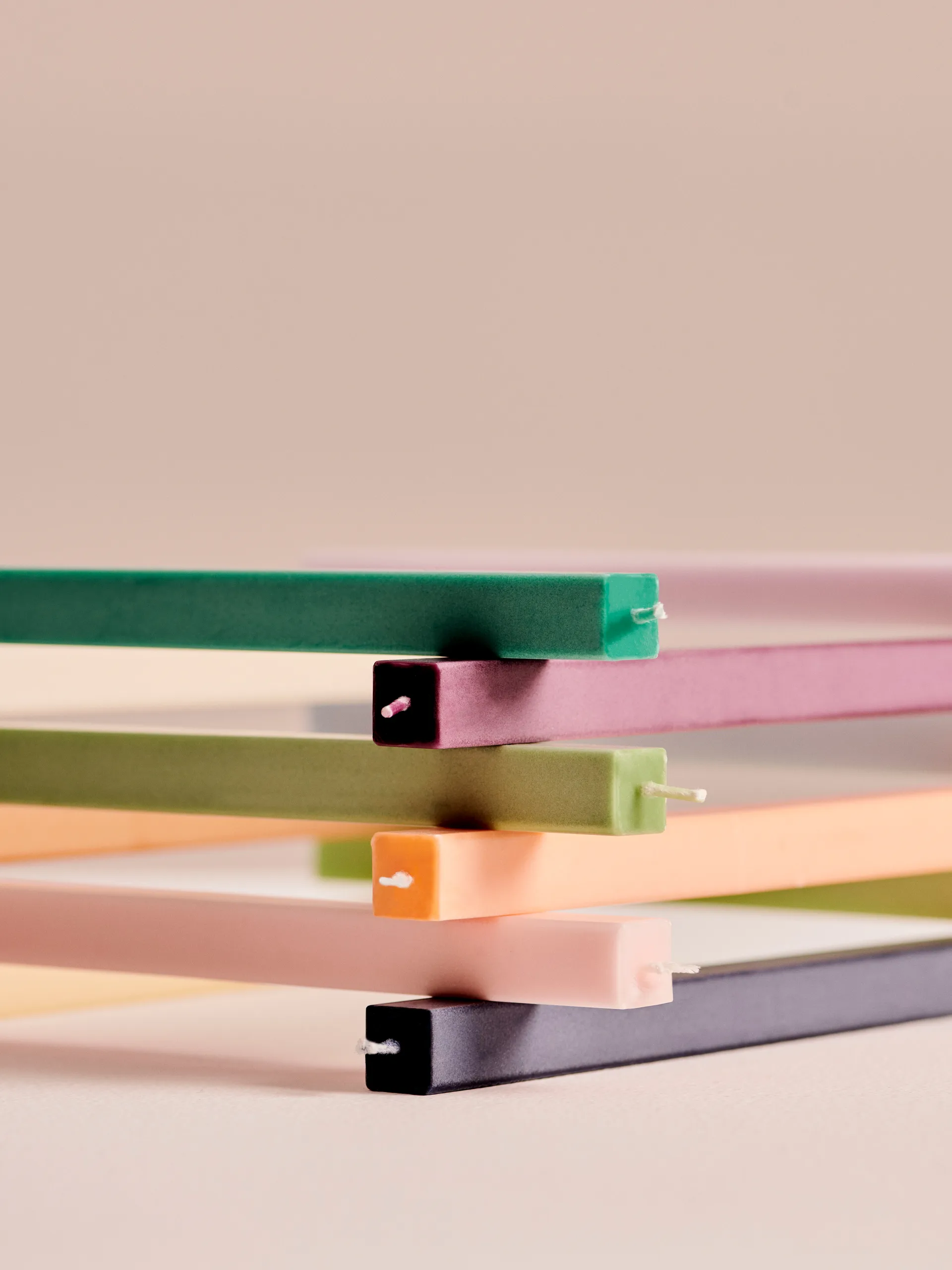 Square Candle ljus mix 4-pack, Fresh HAY