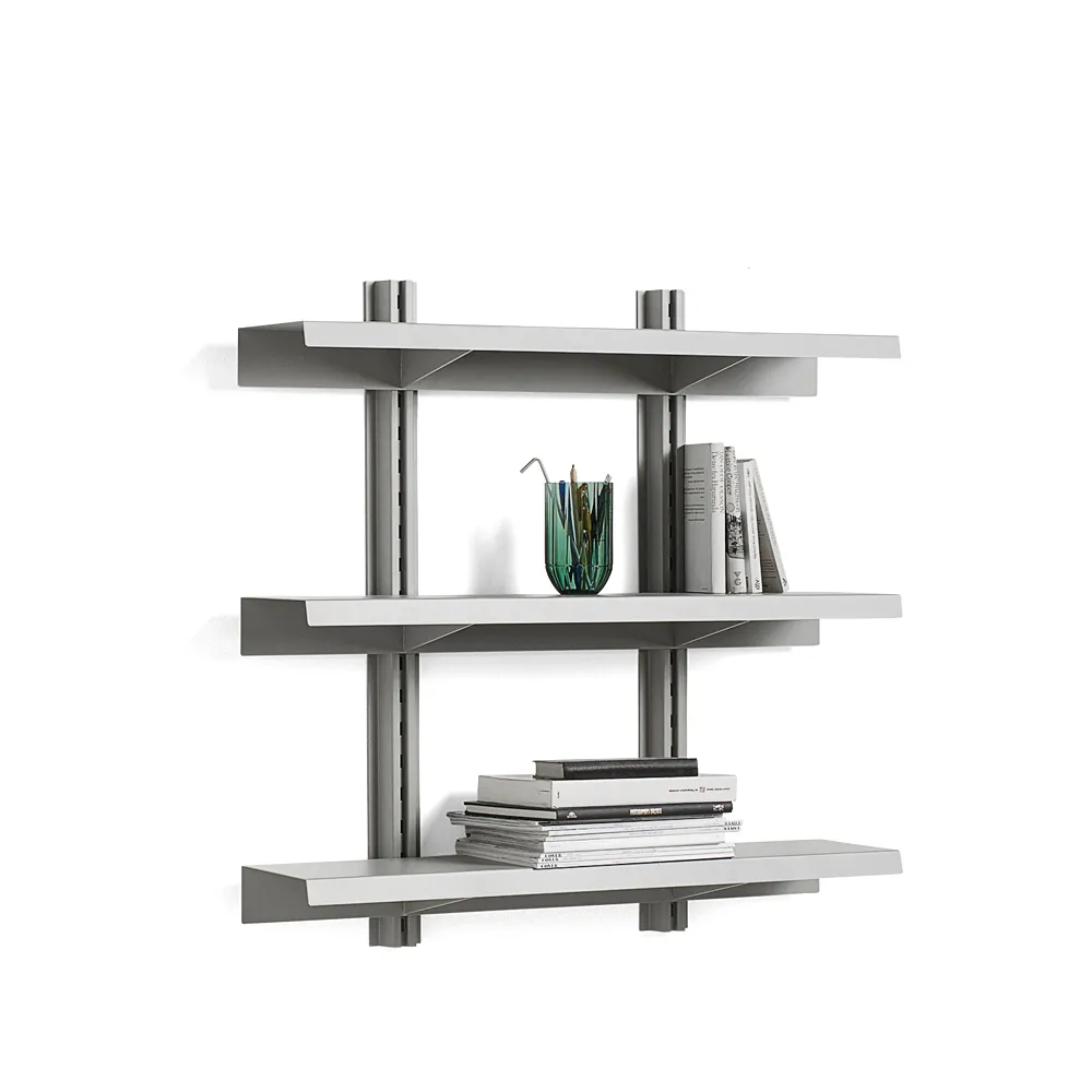 Standard Issue vägghylla, sky grey, 90, 3hyllor  HAY
