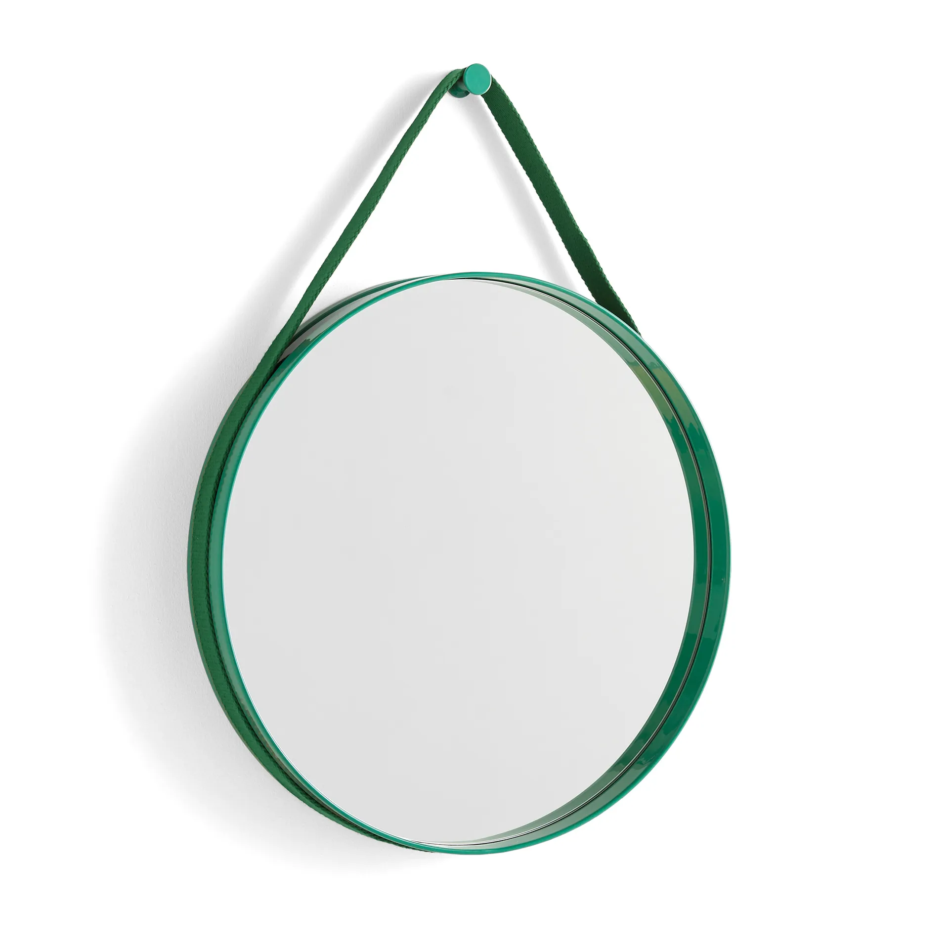 Strap Mirror spegel Ø50 cm, Green HAY