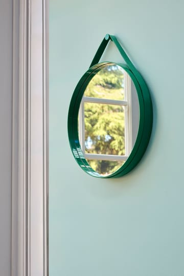 Strap Mirror spegel Ø50 cm - Green - HAY