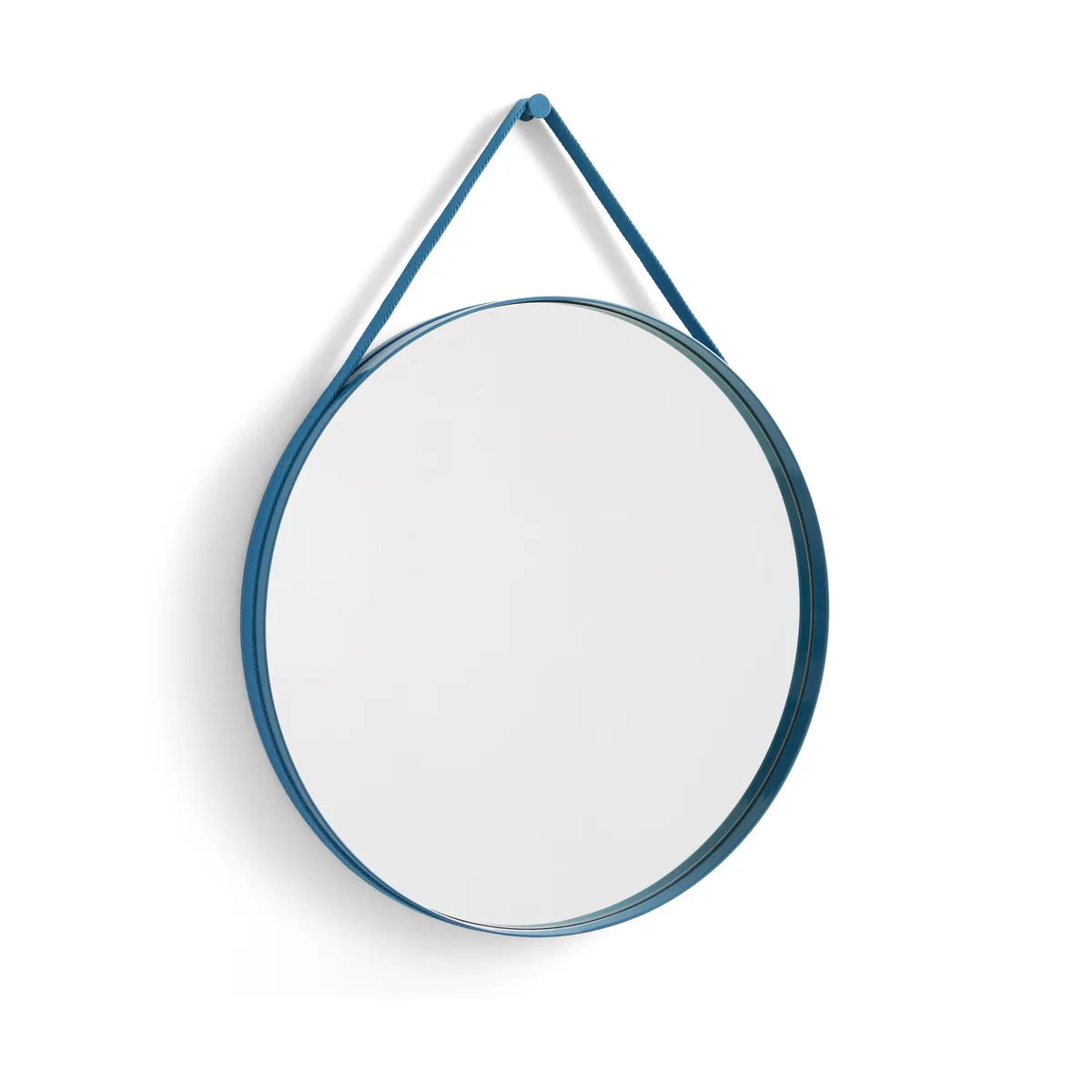 HAY Strap Mirror spegel Ø70 cm Blue