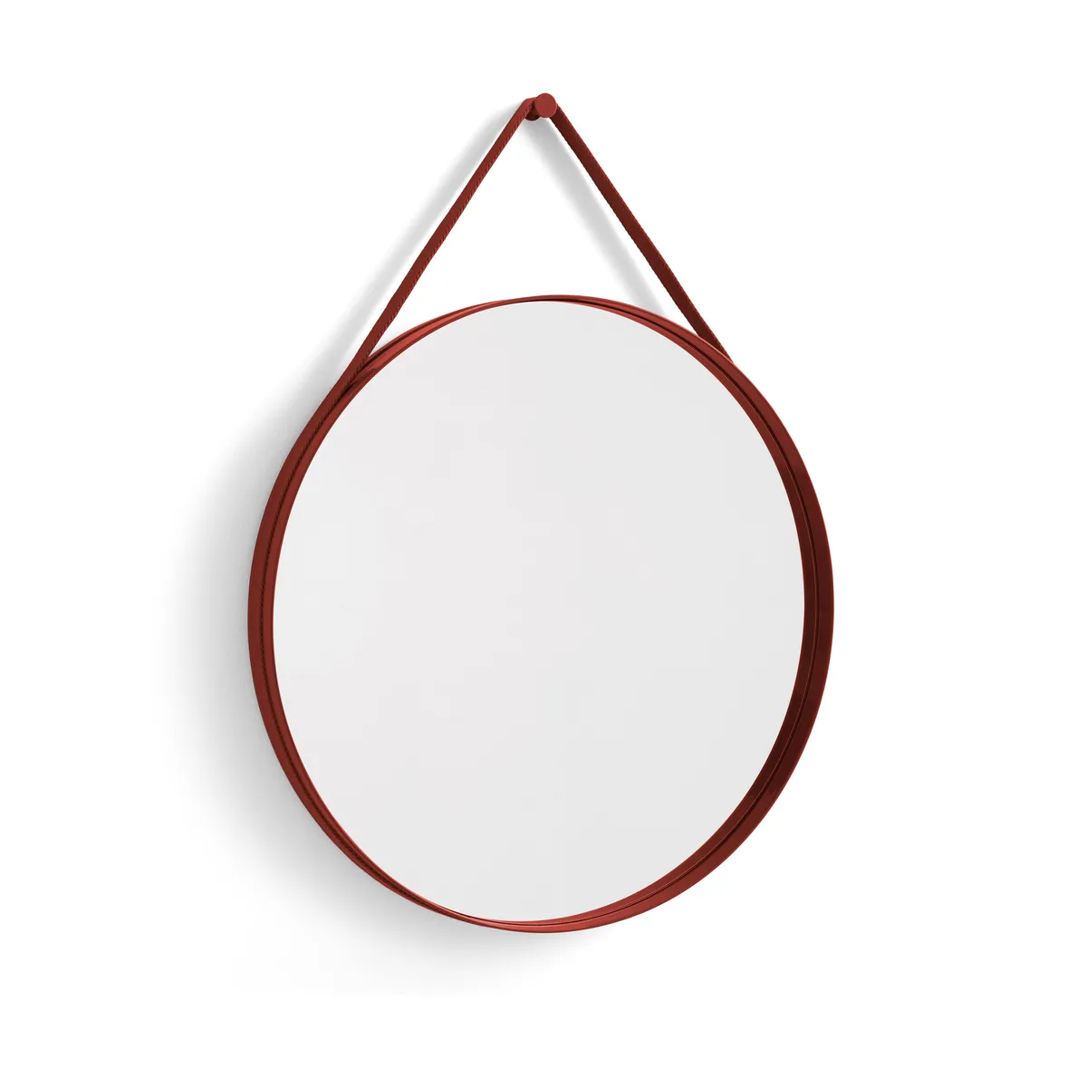 HAY Strap Mirror spegel Ø70 cm Red