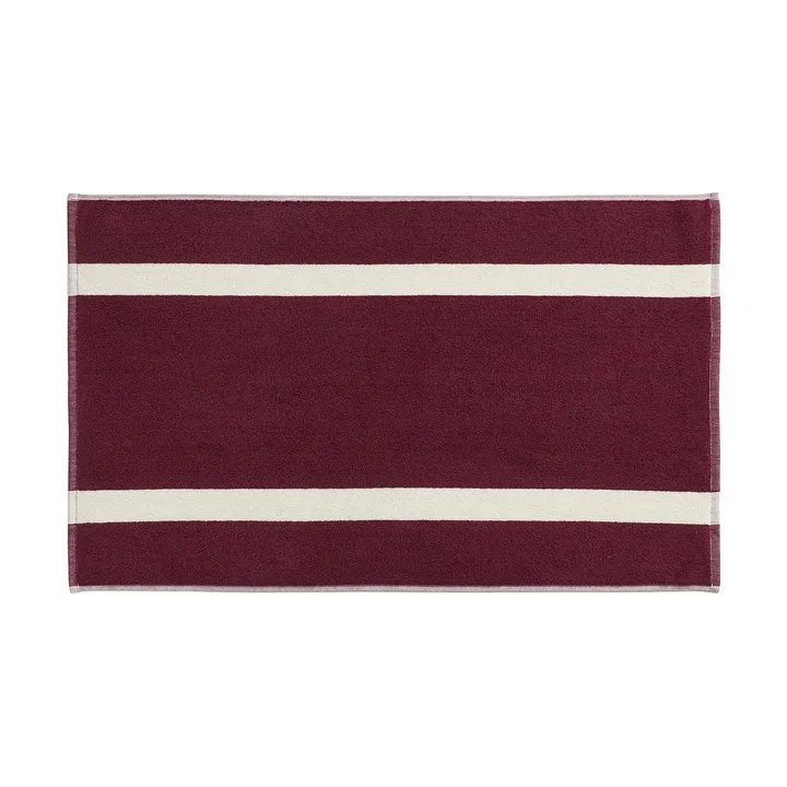 Stripe badrumsmatta - Burgundy, 50x80 cm - HAY