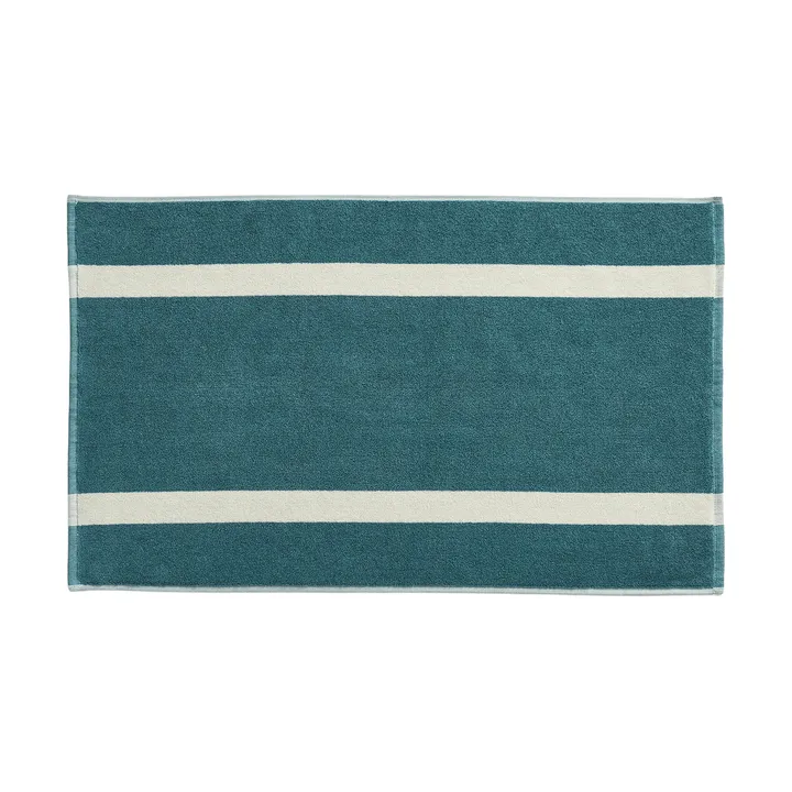 Stripe badrumsmatta - Petrol blue, 50x80 cm - HAY