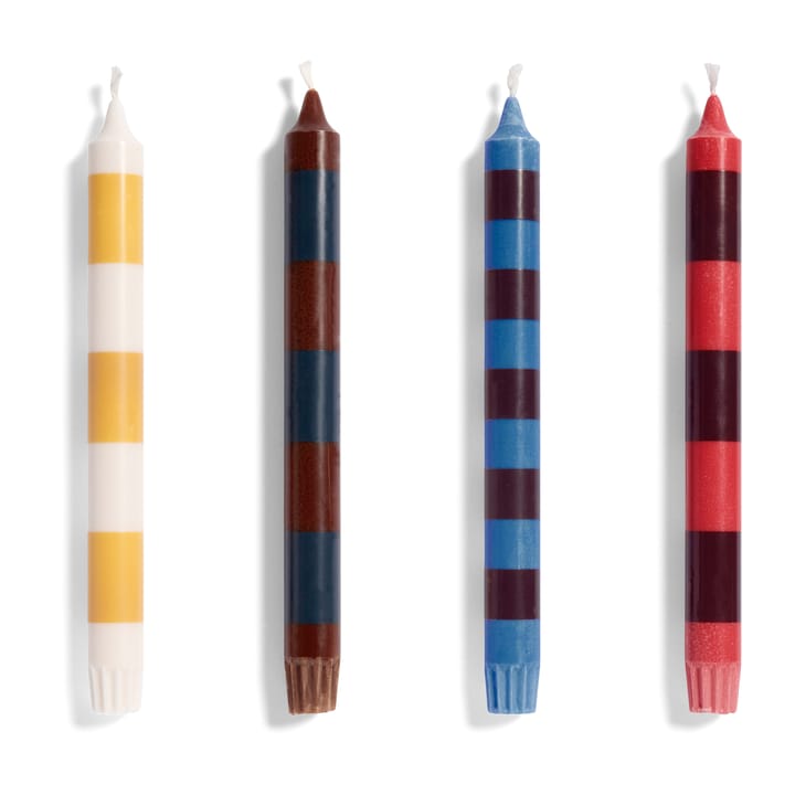 Stripe ljus 4-pack, Bright HAY
