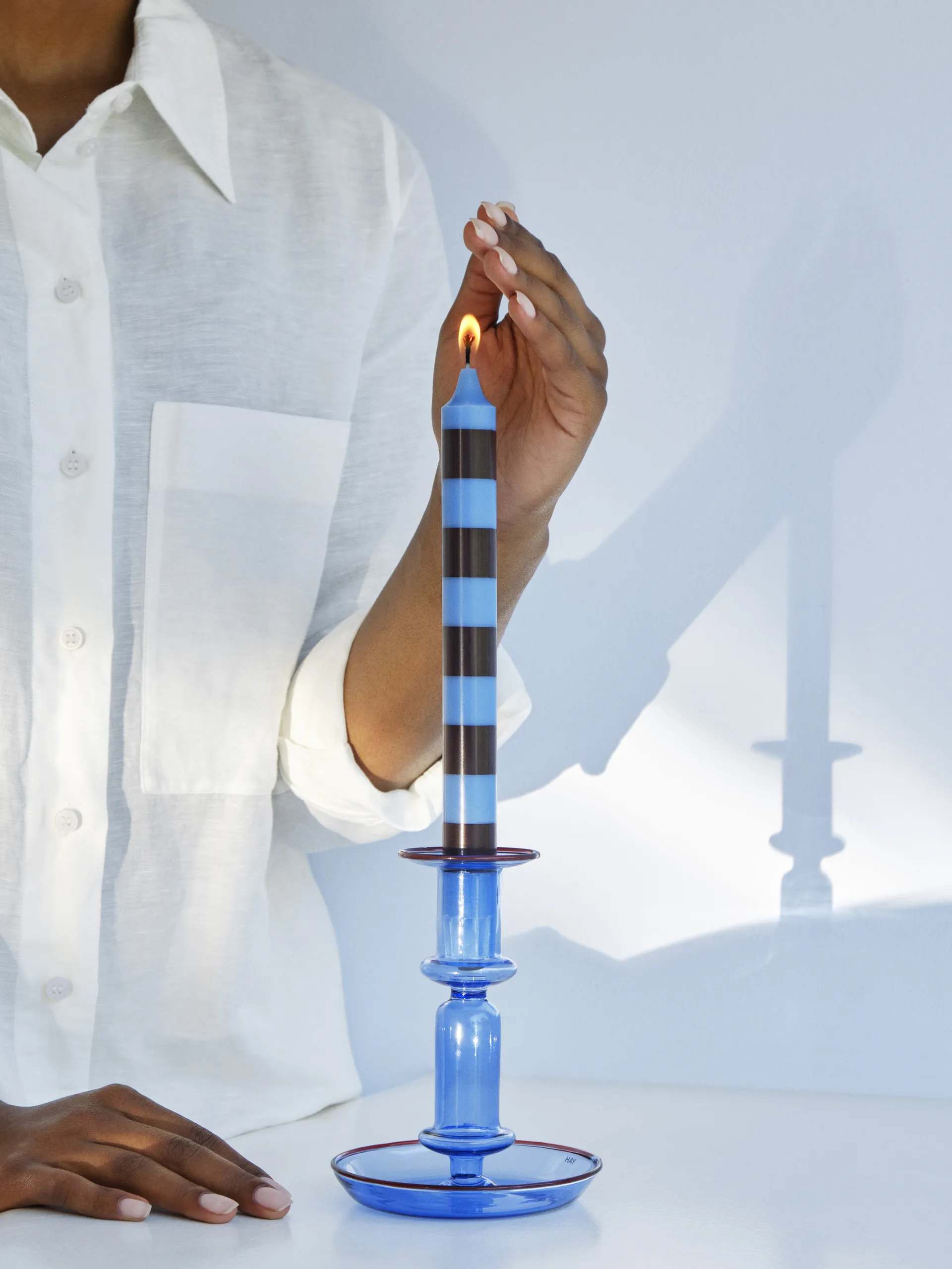 Stripe ljus 4-pack, Bright HAY