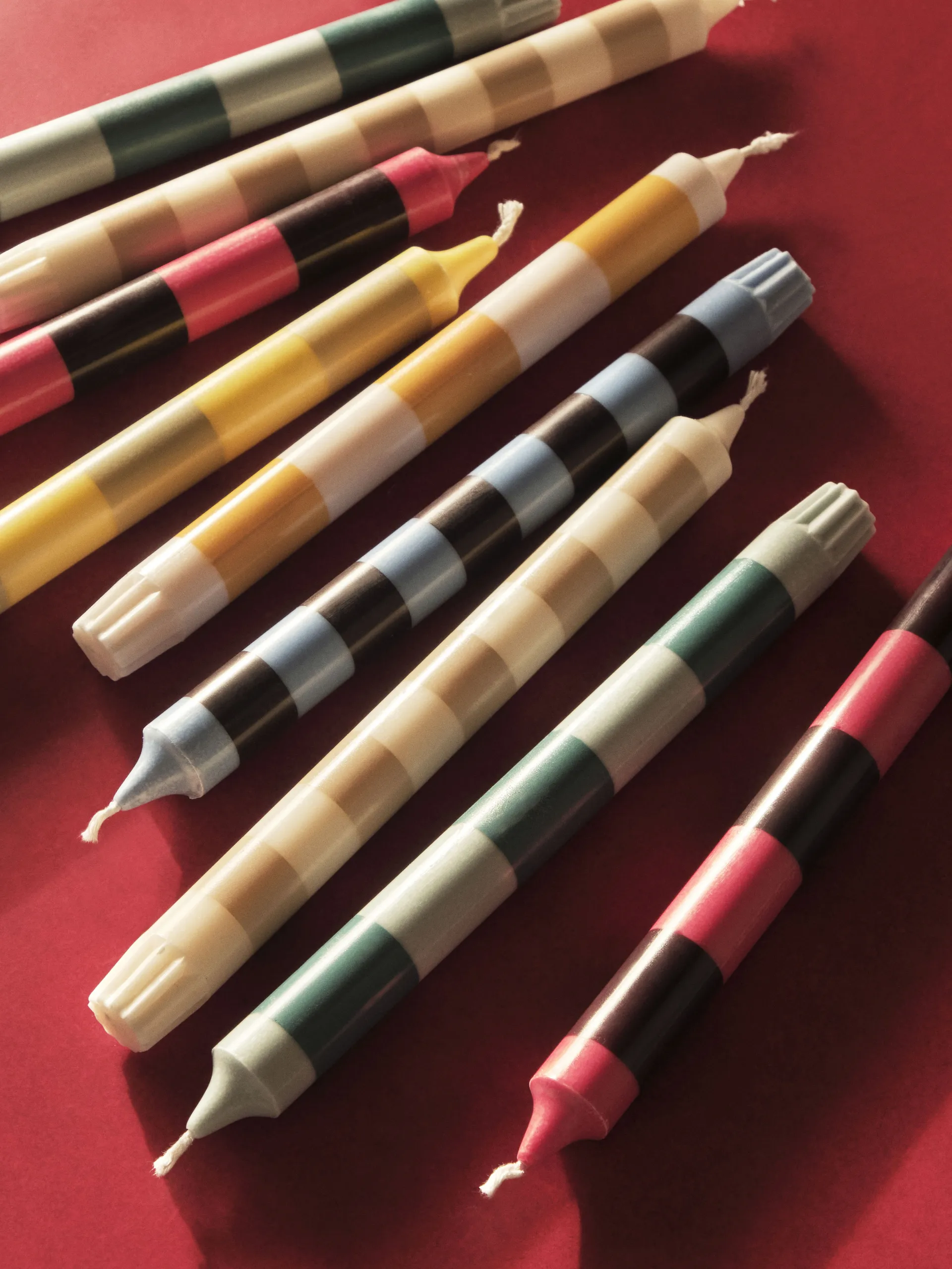 Stripe ljus 4-pack, Bright HAY