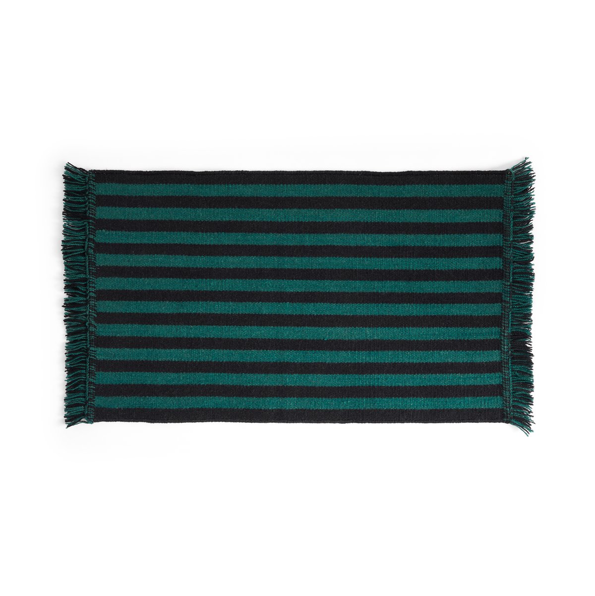 HAY Stripes and Stripes dörrmatta 52x95 cm Green | Skandinavisk Design | Dörrmattor | Grön