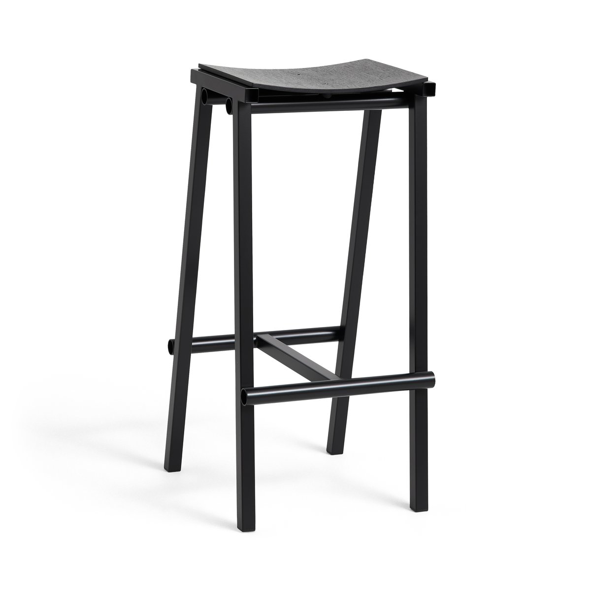 HAY Taburete 8 high barstol 75 cm Black | Skandinavisk Design | Barstolar | Svart