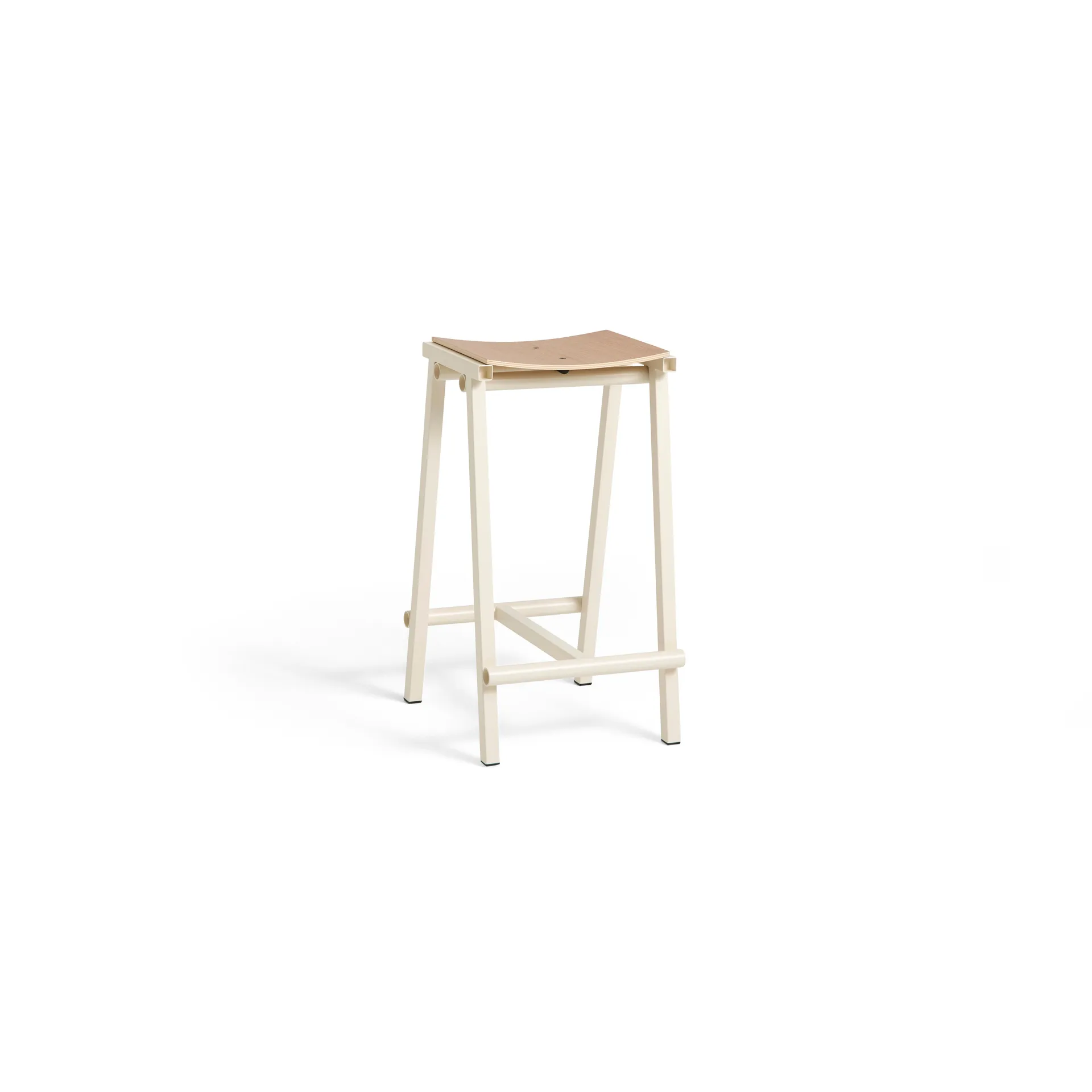 Taburete 8 low barstol 65 cm, Eggshell (vit) HAY