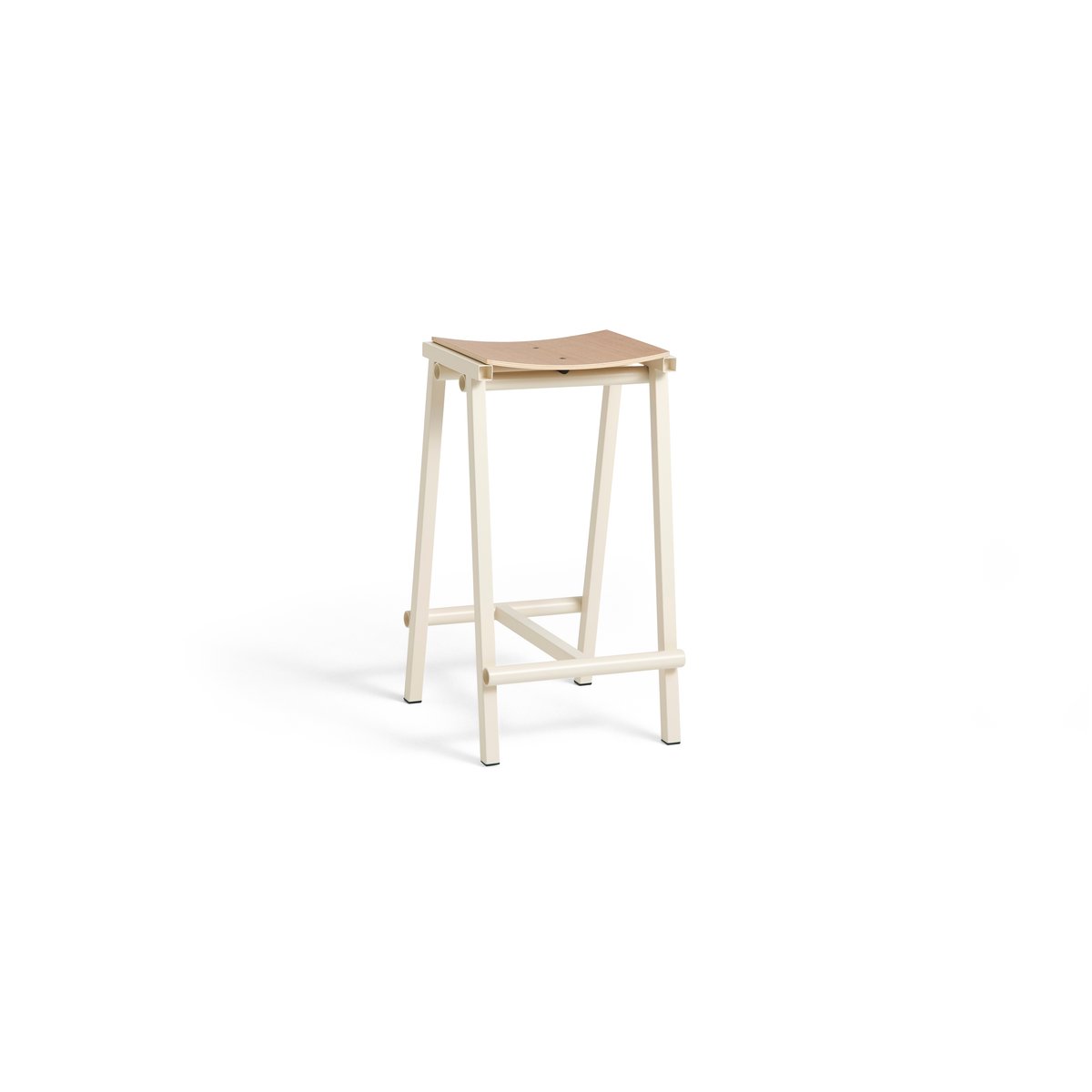HAY Taburete 8 low barstol 65 cm Eggshell | Skandinavisk Design | Barstolar | Vit