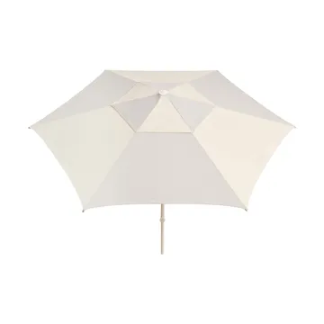 Terrazza Hexagon parasoll - Off white-grey - HAY