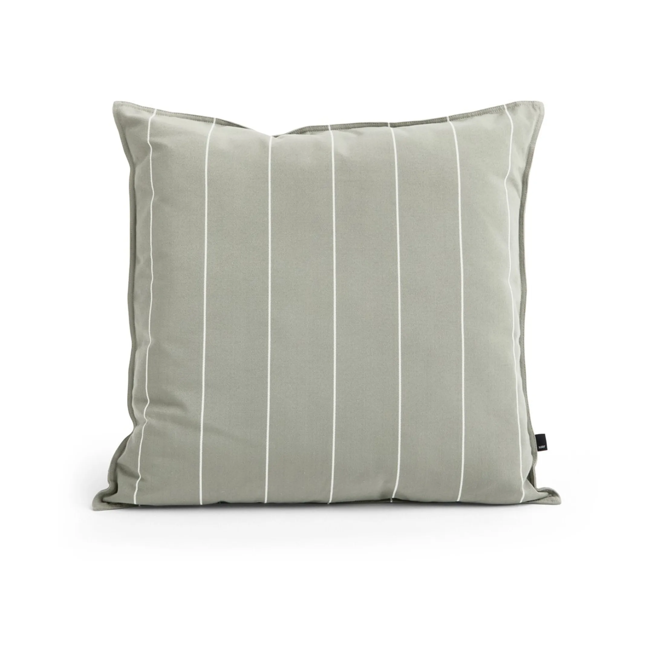 Terrazza kudde, Grey narrow stripe, 60x60 cm
