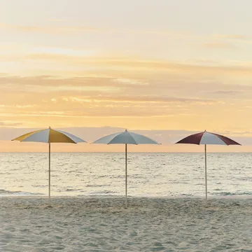 Terrazza Octagon parasoll - Off white-ochre - HAY