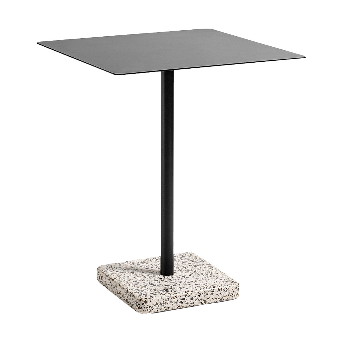 HAY Terrazzo matbord 60x60 cm Grey terrazzo-anthracite