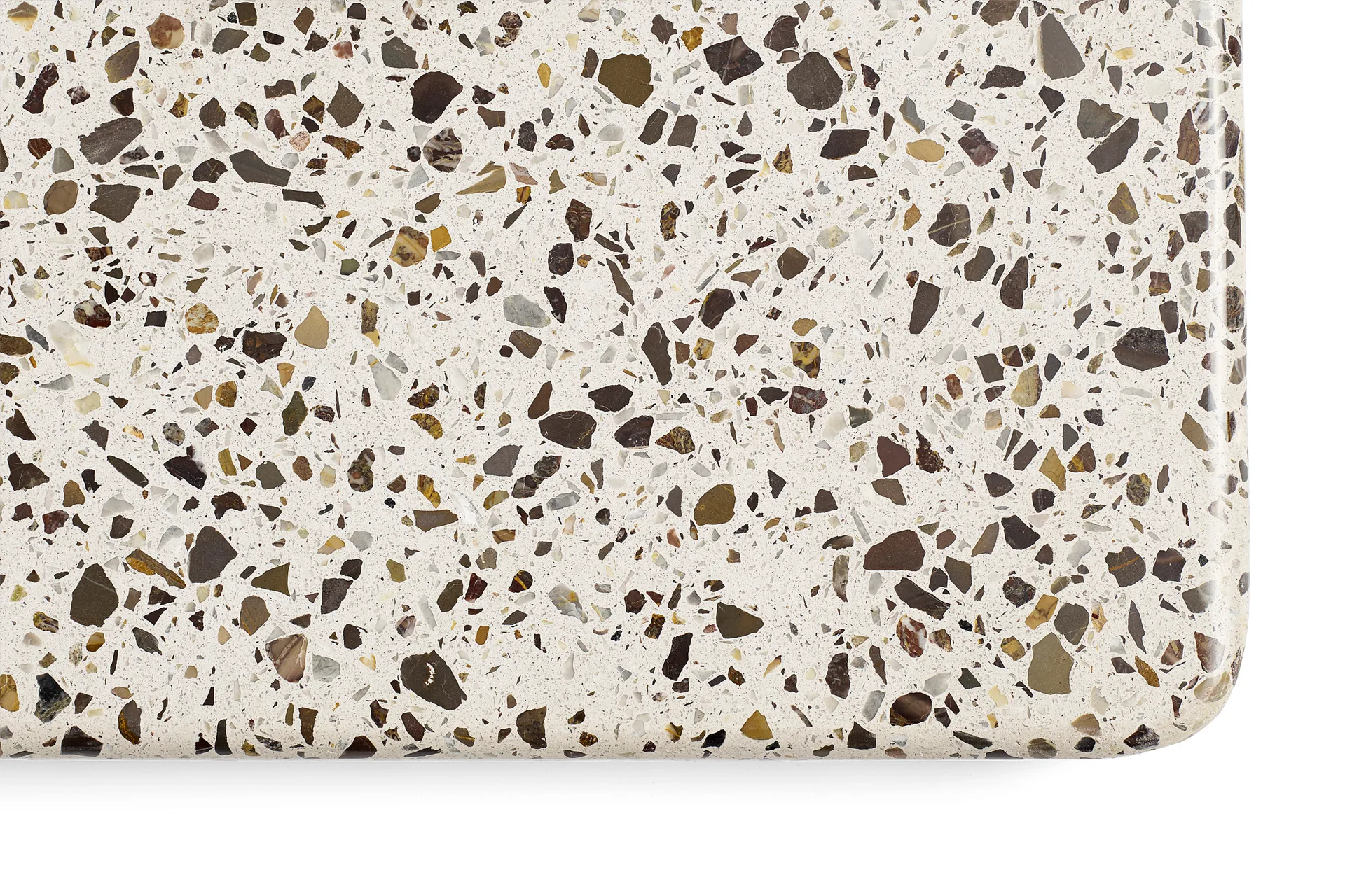 Terrazzo matbord Ø70 cm, Grey terrazzo-anthracite HAY