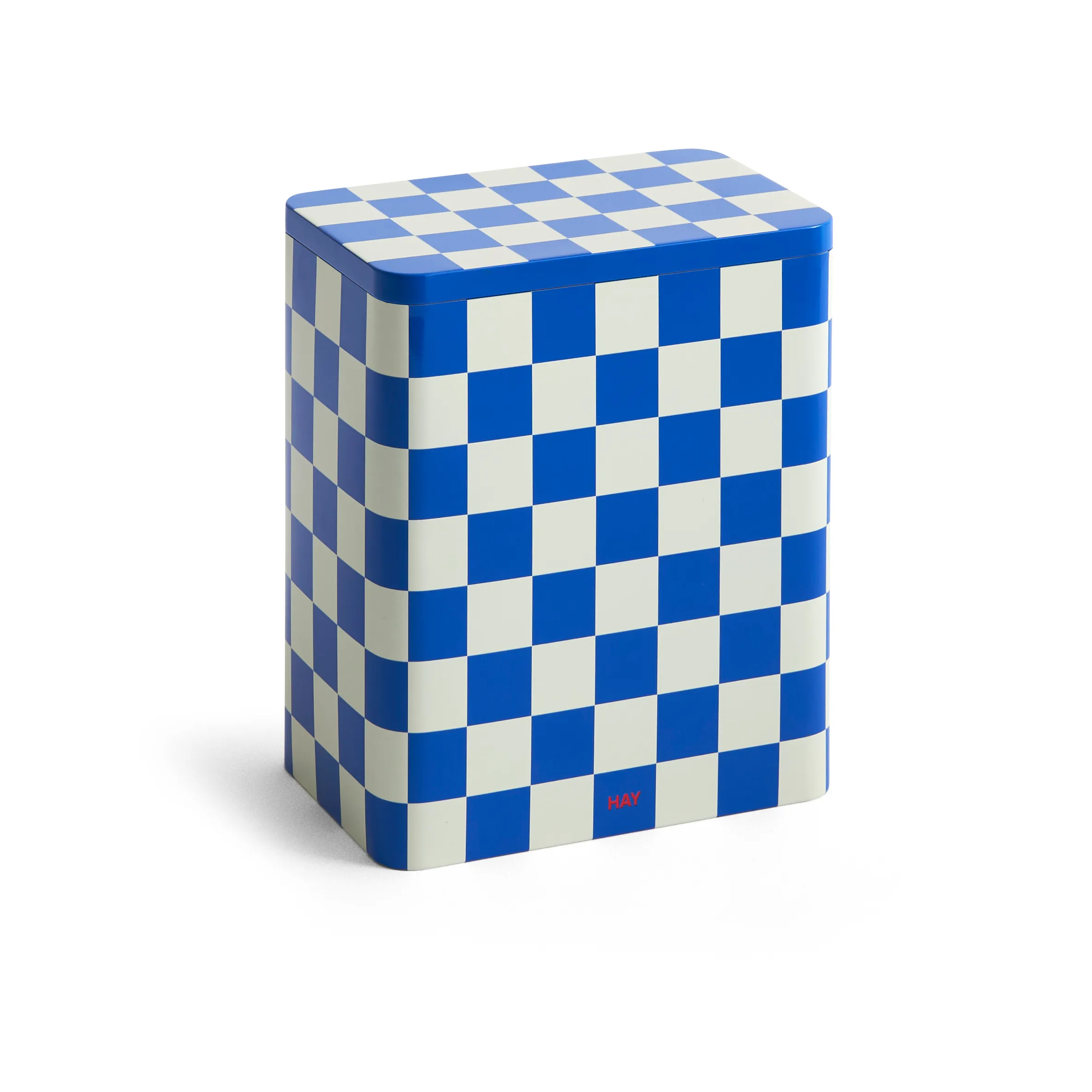 Tin Container förvaringsburk large, Blue-off