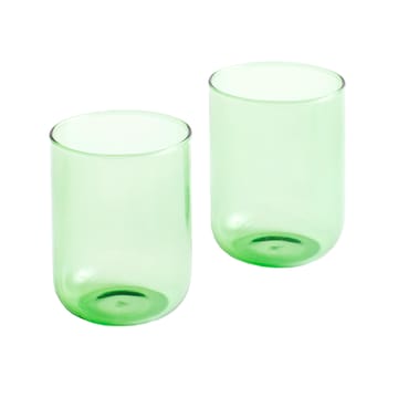 Tint tumblerglas 30 cl 2-pack - Green - HAY
