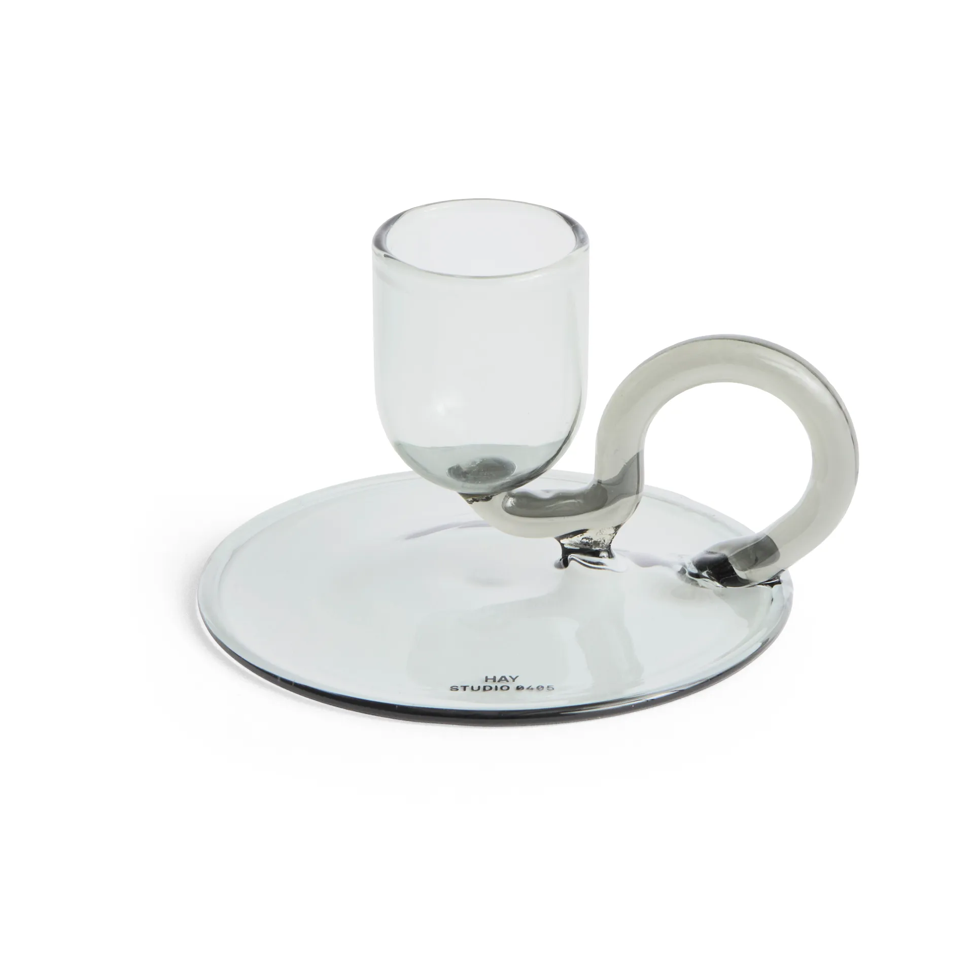 Tiny ljusstake curved, Grey HAY