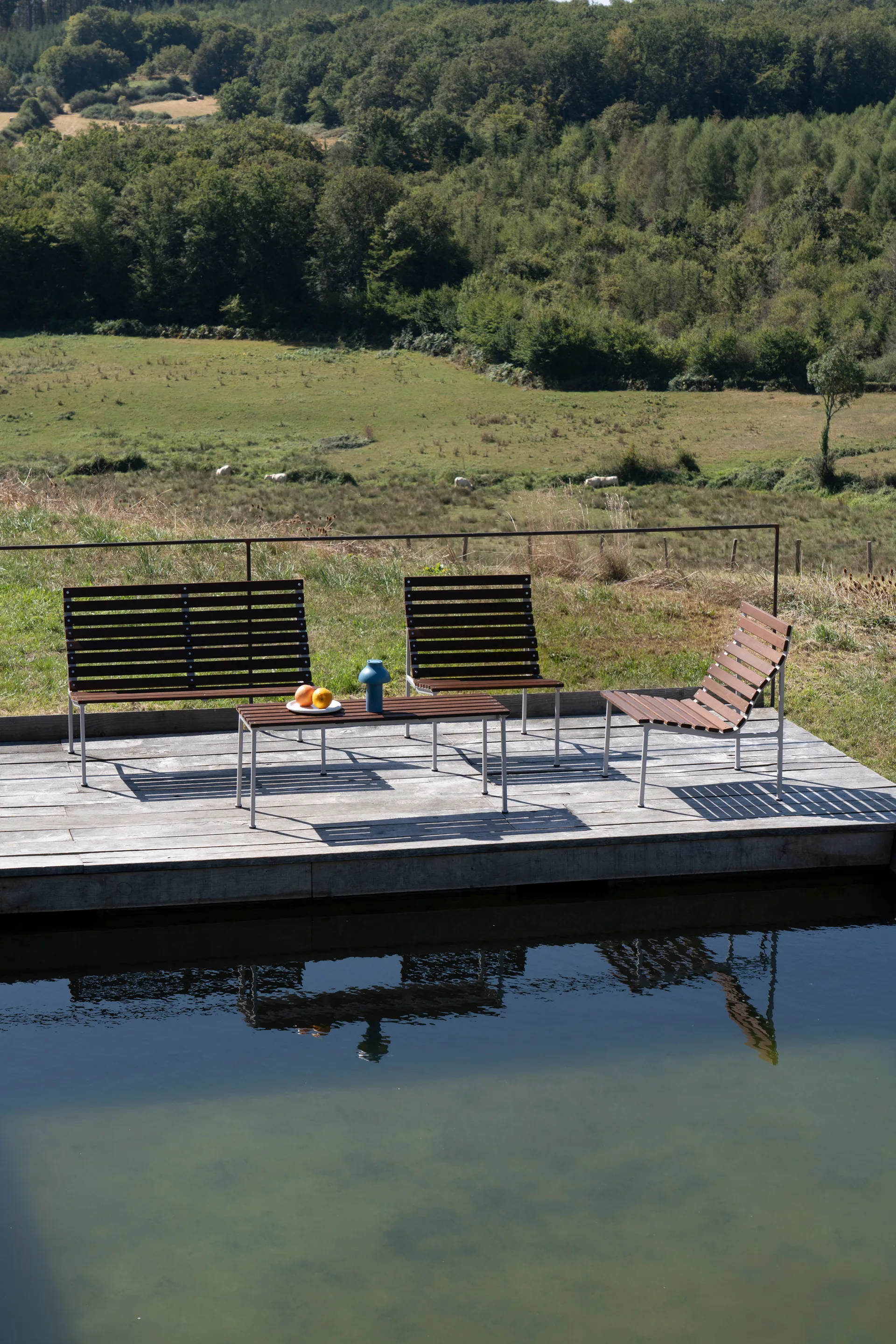 Traverse Bench 114 bänk, Oiled ash HAY