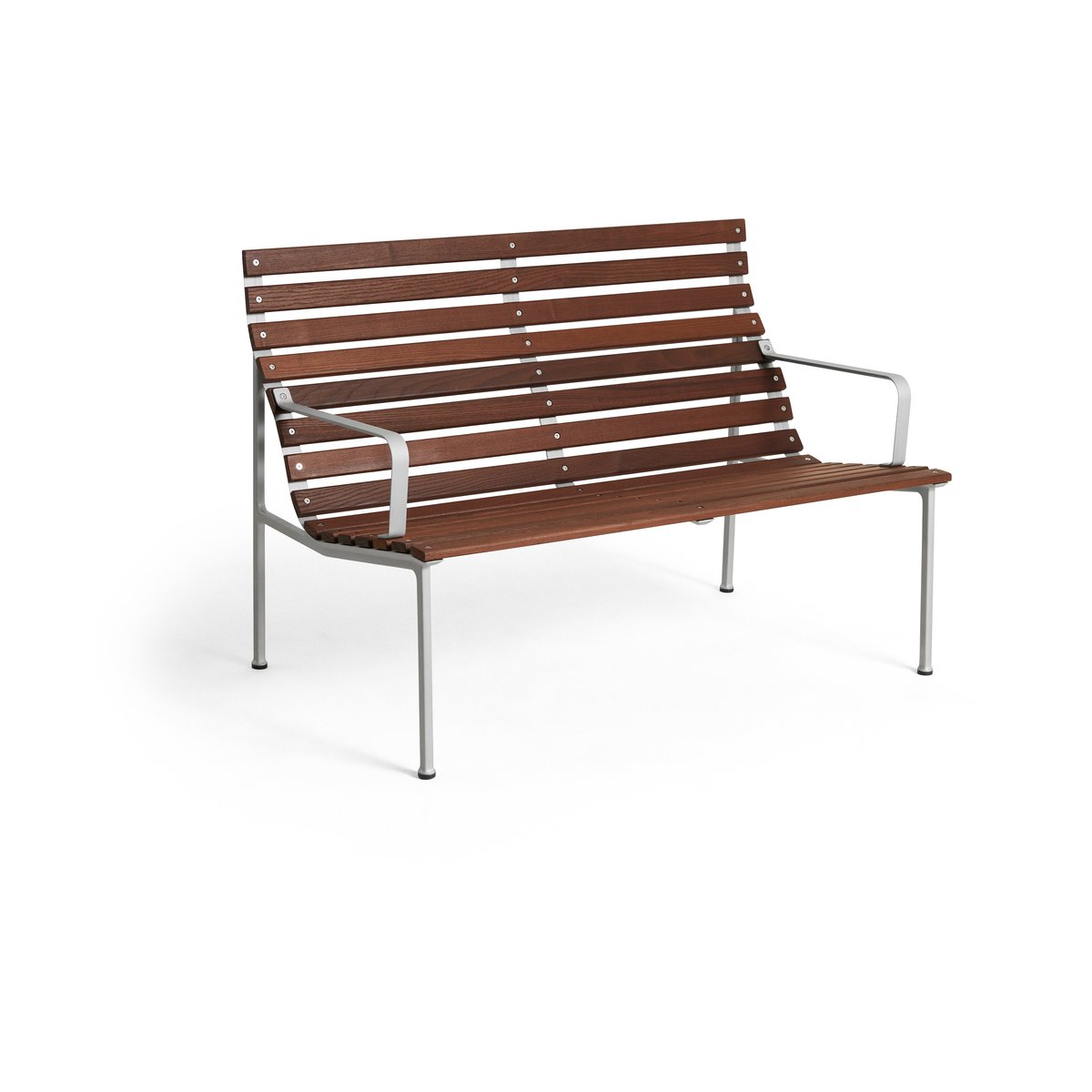 HAY Traverse Lounge bänk med armstöd Oiled ash | Skandinavisk Design | Trädgårdsbänkar | Brun