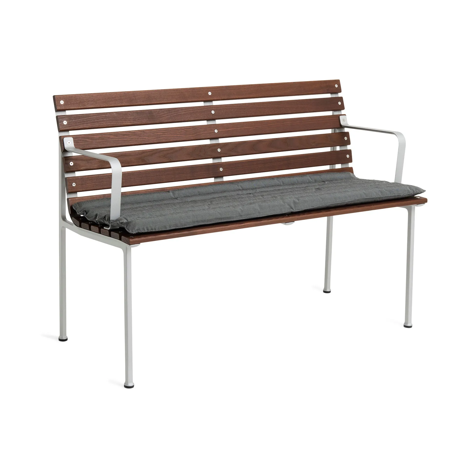 Traverse Quilted Bench 114/Dining Bench bänkdyna, Black pepper HAY