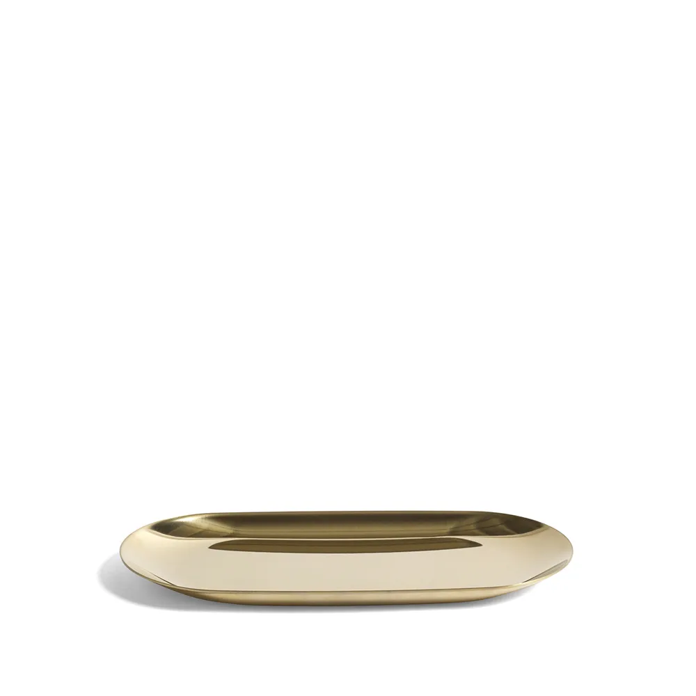 Tray bricka, golden, small HAY