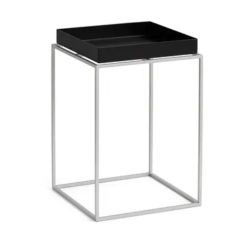 Tray Table medium brickbord - Black-silikon grå, 30x30x44 cm - HAY