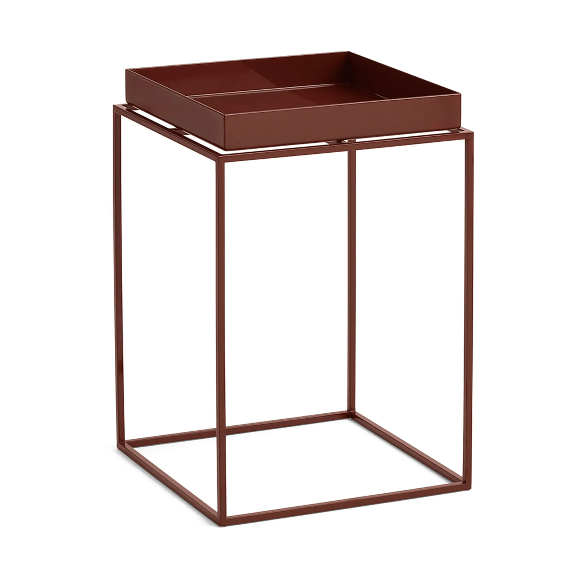 Tray Table medium brickbord, Chocolate, 30x30x44 cm HAY