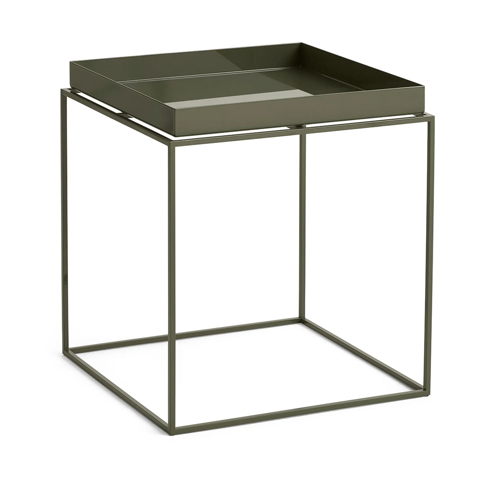 Tray Table medium brickbord, Olive green, 40x40x44 cm HAY Tray Table medium brickbord, Olive green, 40x40x44 cm HAY