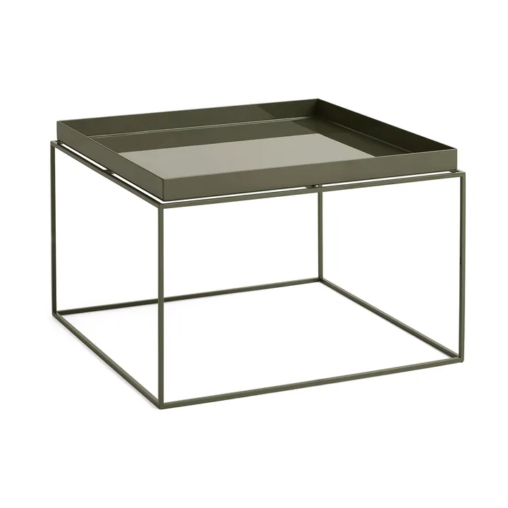 Tray Table medium brickbord - Olive green, 60x60x39 cm - HAY