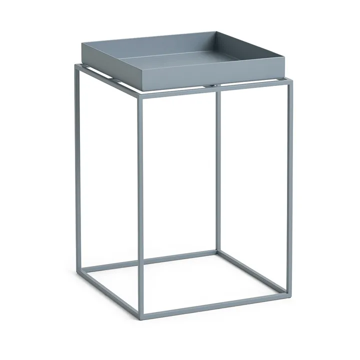 Tray Table medium brickbord - Pigeon blue, 30x30x44 cm - HAY