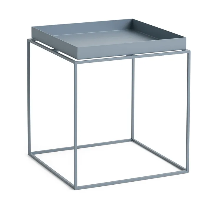 Tray Table medium brickbord - Pigeon blue, 40x40x44 cm - HAY