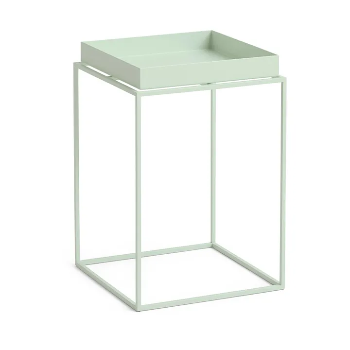 Tray Table medium brickbord - Soft mint, 30x30x44 cm - HAY