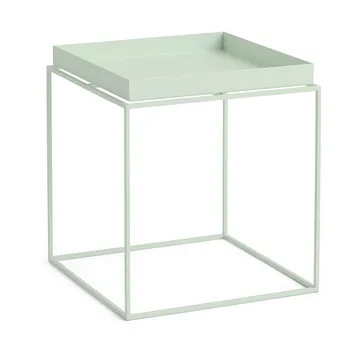 Tray Table medium brickbord - Soft mint, 40x40x44 cm - HAY
