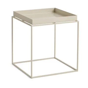 Tray Table medium brickbord - Warm beige, 40x40x44 cm - HAY