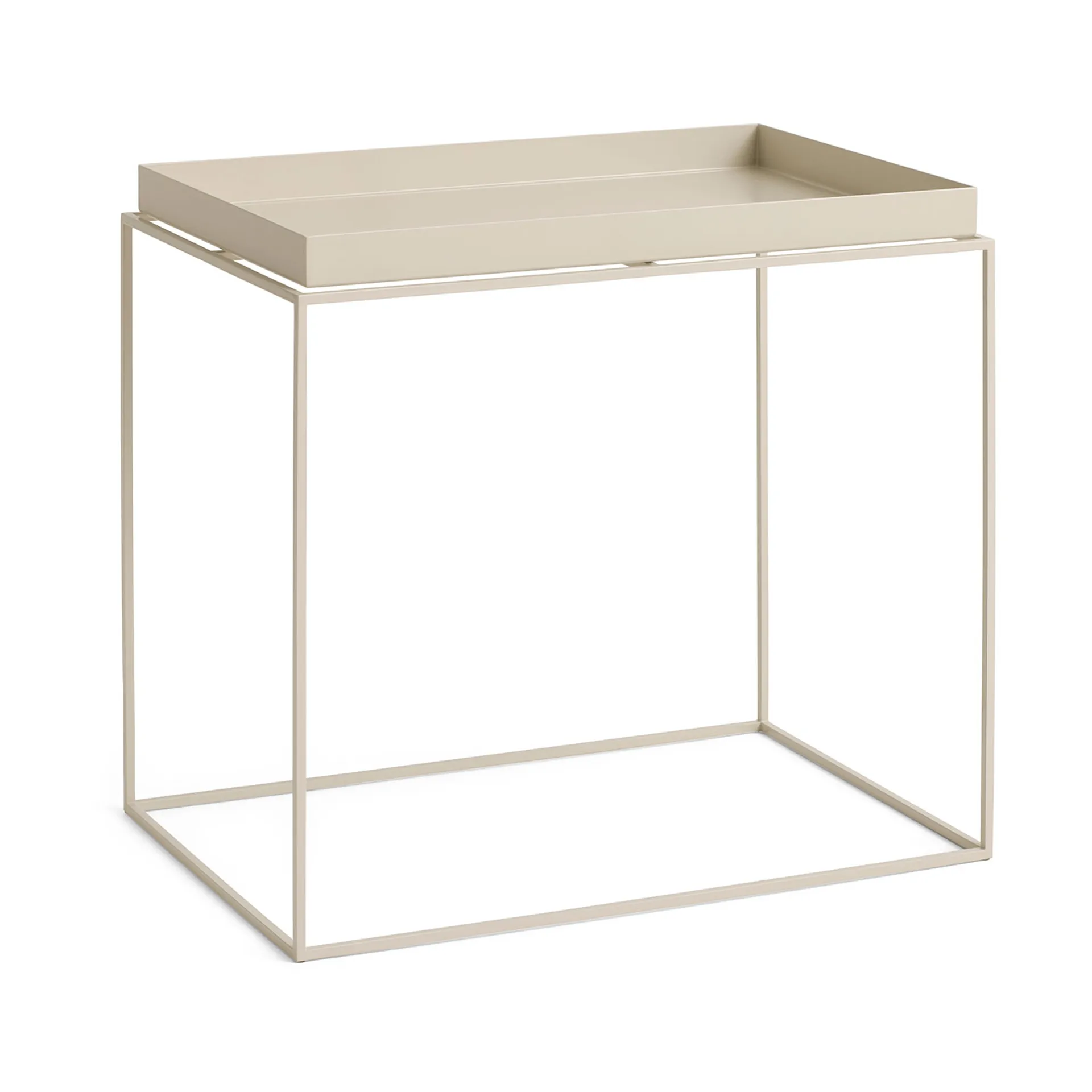 Tray Table medium brickbord, Warm beige, 40x60x54 cm HAY