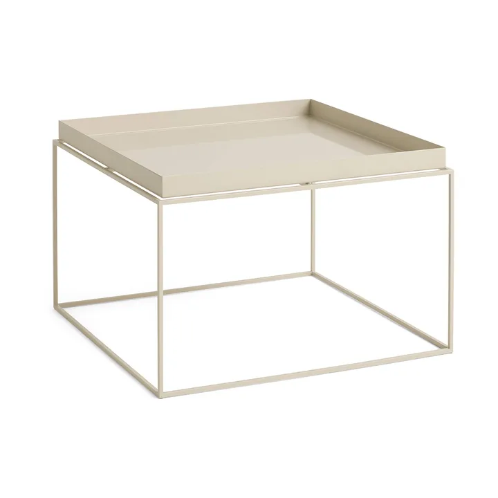 Tray Table medium brickbord - Warm beige, 60x60x39 cm - HAY