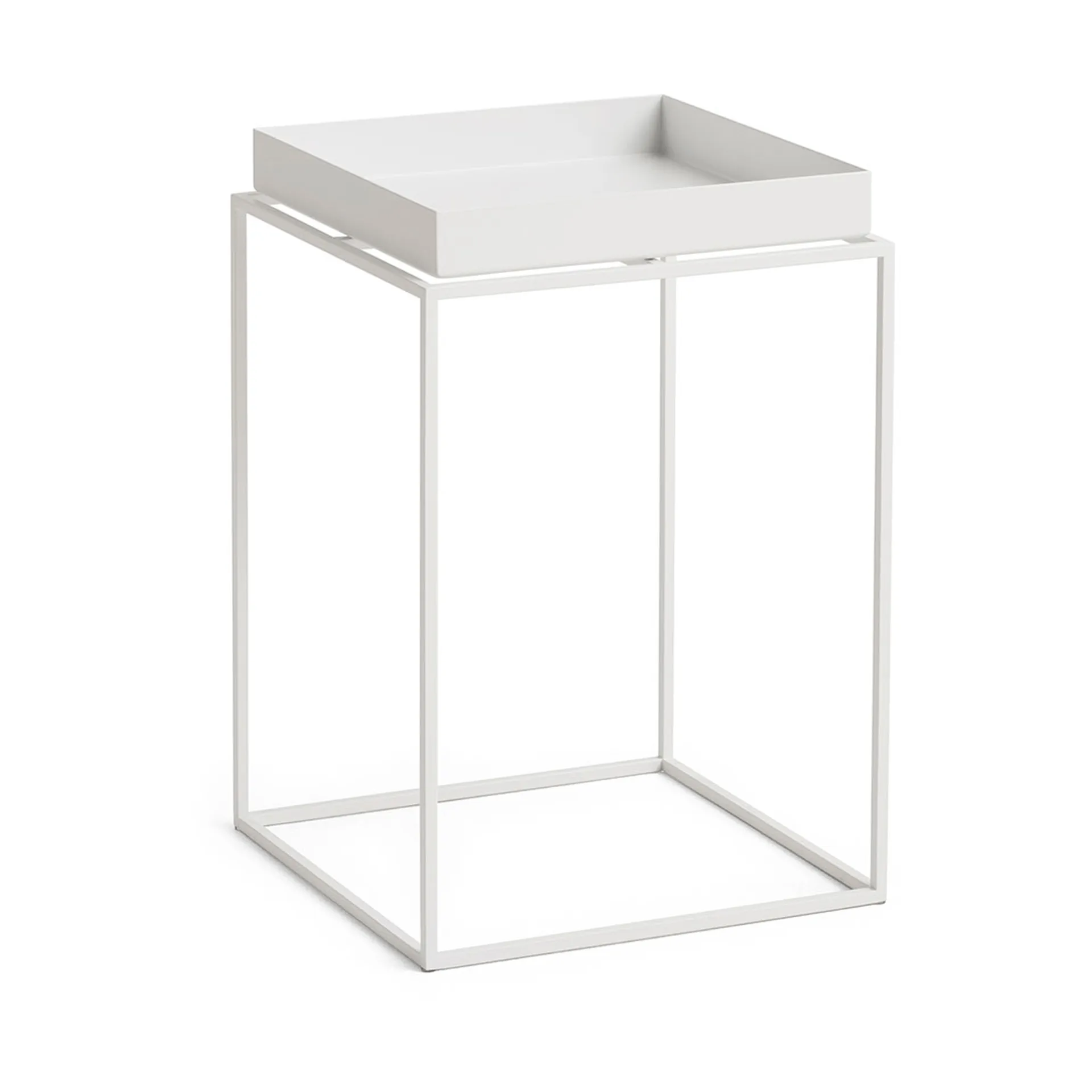 Tray Table medium brickbord, White, 30x30x44 cm HAY Tray Table medium brickbord, White, 30x30x44 cm HAY