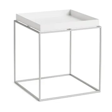 Tray Table medium brickbord - White-silikon grå, 40x40x44 cm - HAY