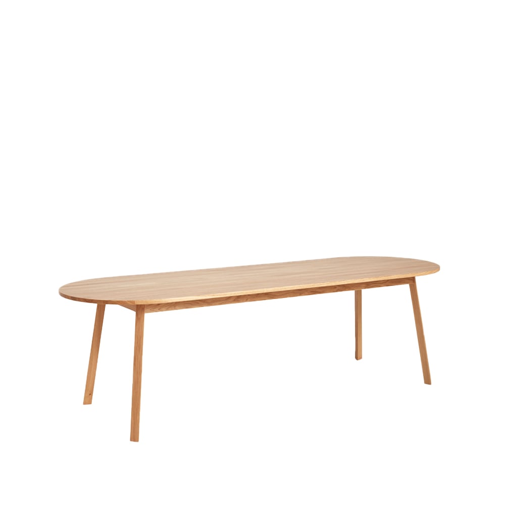 HAY Triangle Leg matbord ek lack, 250x85 cm | Skandinavisk Design | Matbord | Beige