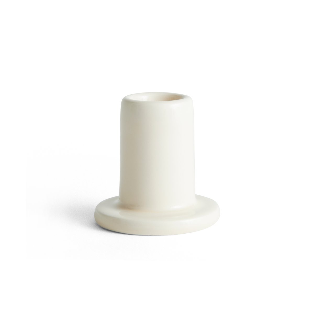 HAY Tube ljusstake 5 cm Off-white | Skandinavisk Design | Ljusstakar | Vit