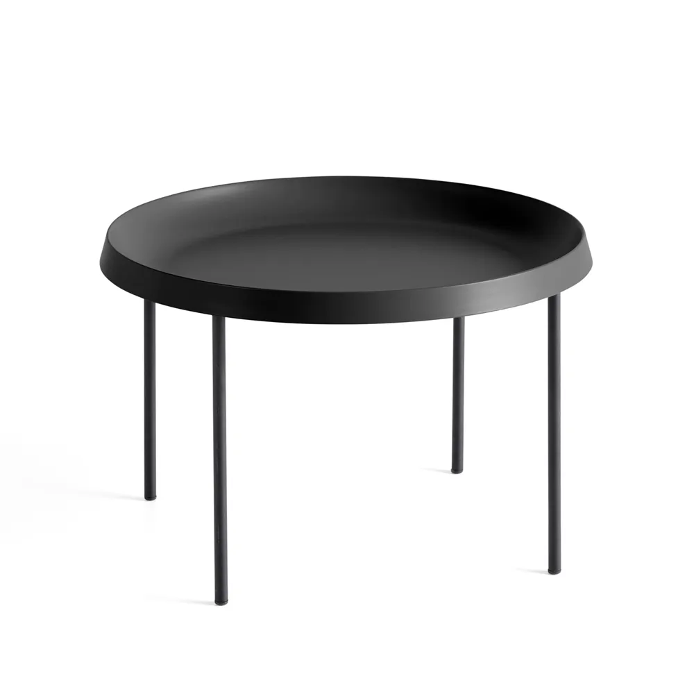HAY Tulou soffbord Black, Ø55 cm