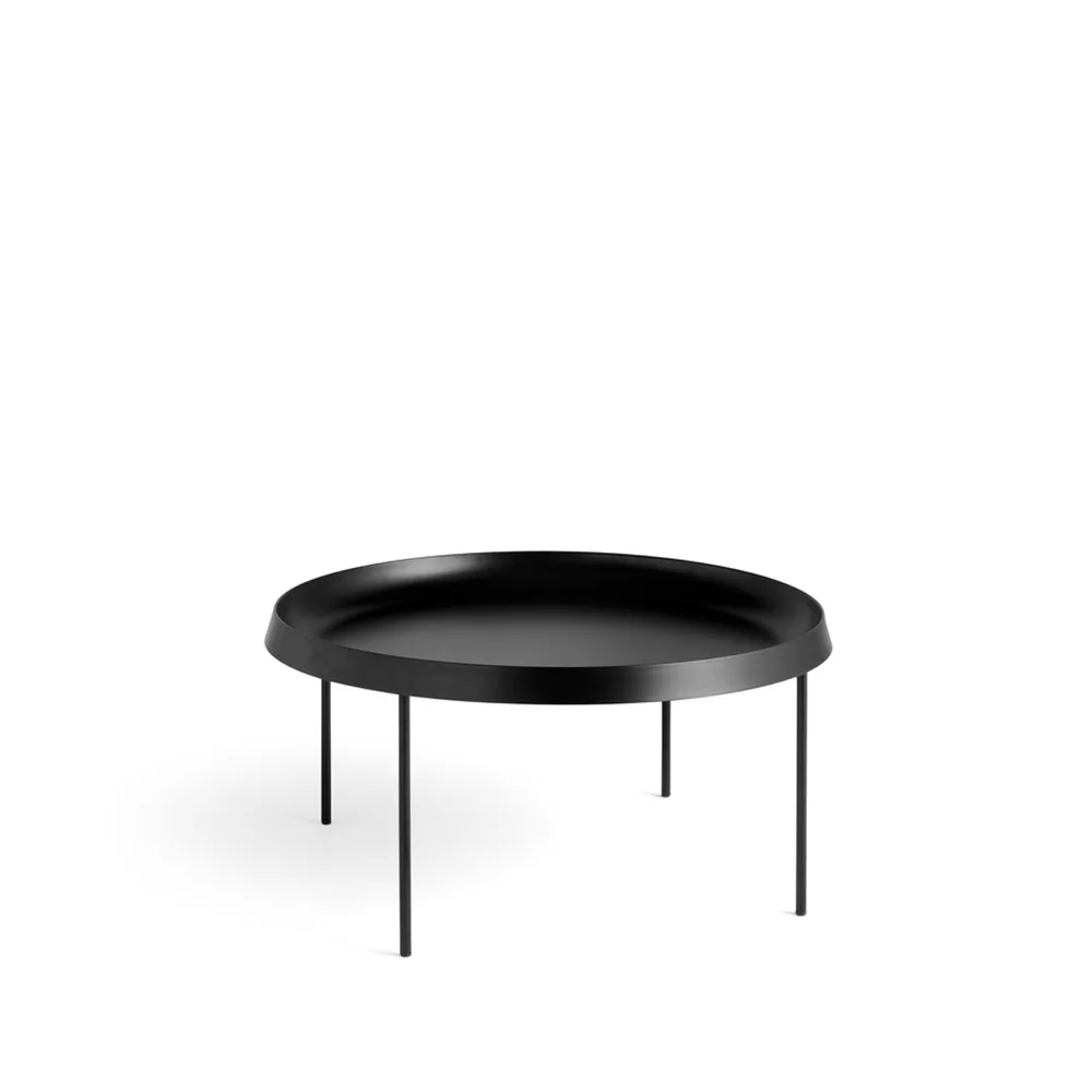 HAY Tulou soffbord Black, Ø75 cm
